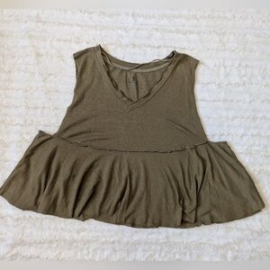 FP Movement by Free People Green Sleeveless Crop Tank